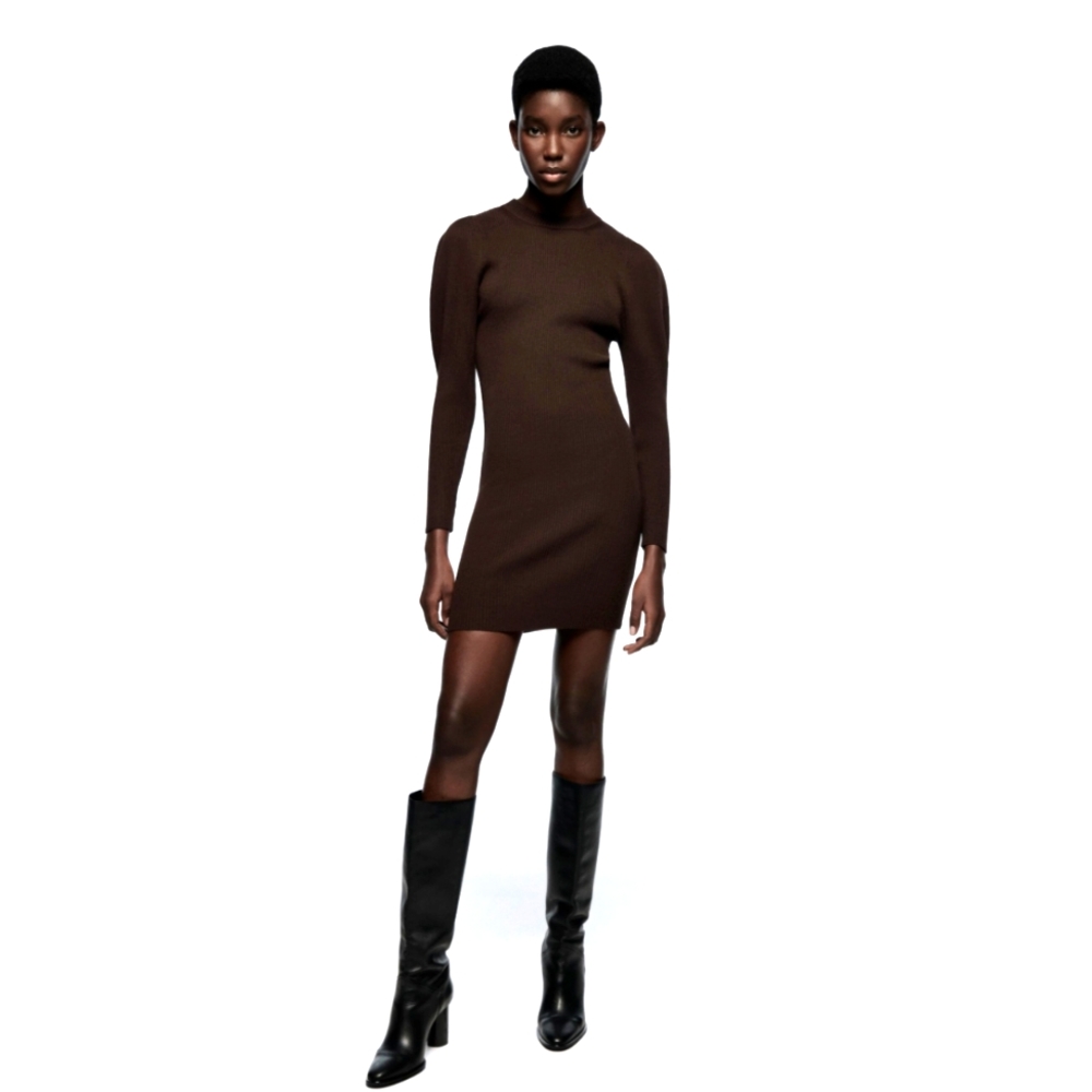 ZARA Knit Sweater Mini Dress (M) New!